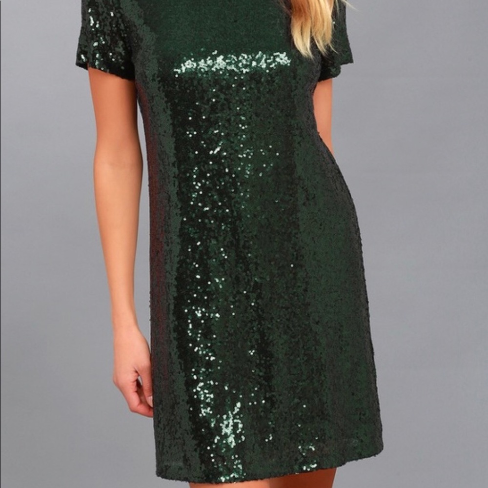 Lulu’s Green Sequin Dress
